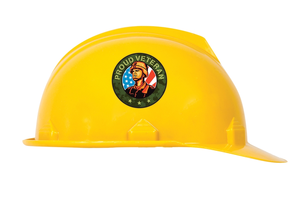 Hard Hat Stickers Proud Veteran (LHTL081)