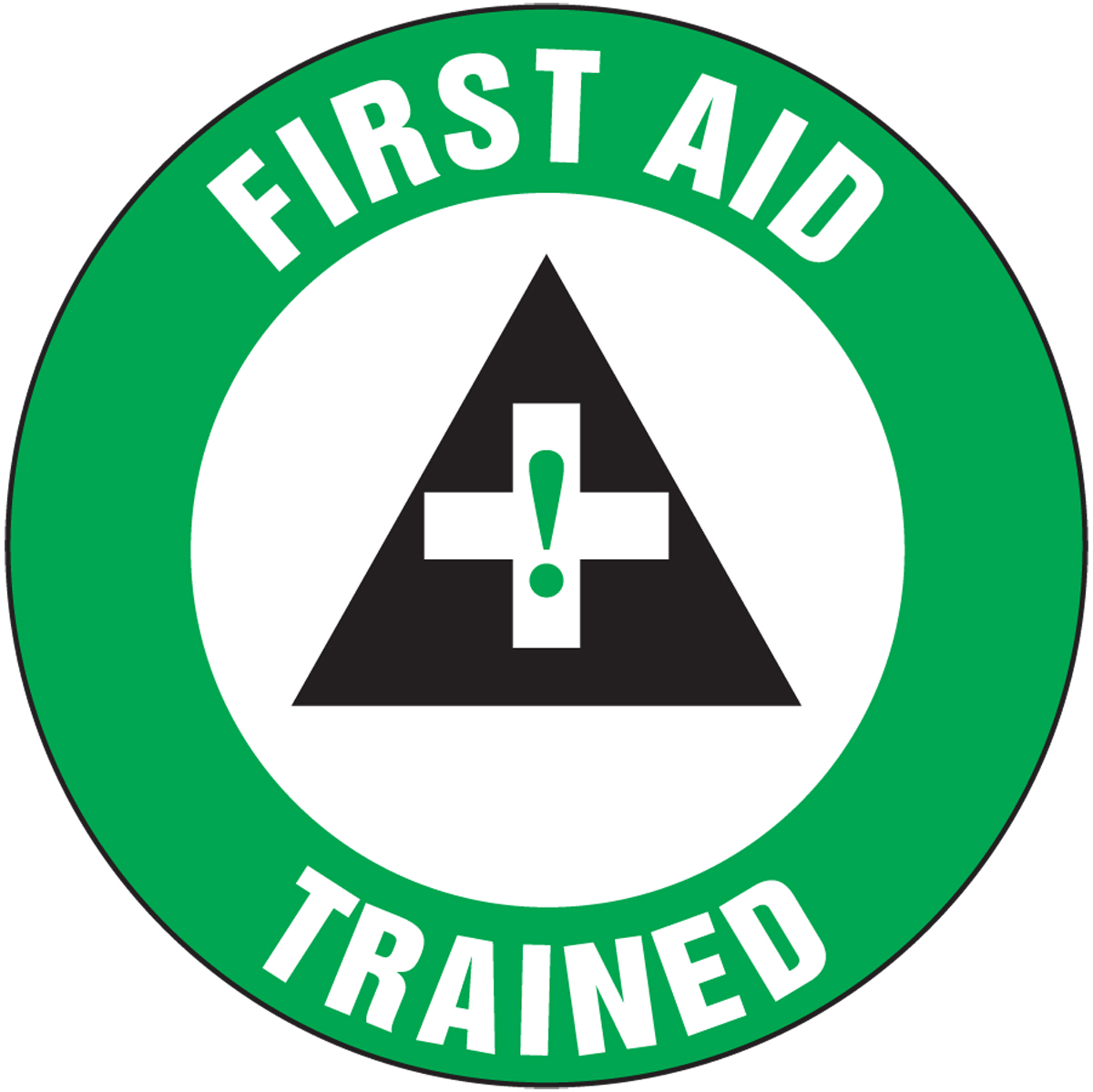 First Aid Trained Hard Hat Stickers LHTL312
