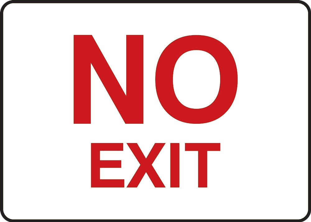 No Exit Safety Sign MADC526