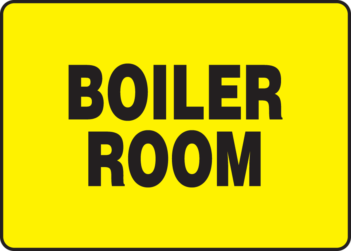 Boiler Room Safety Sign MADM935