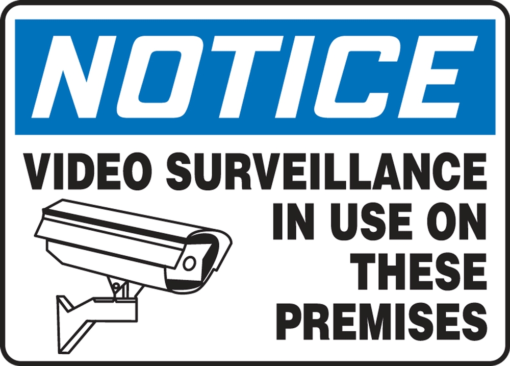 Video Surveillance In Use On These Premises OSHA Notice Safety Sign