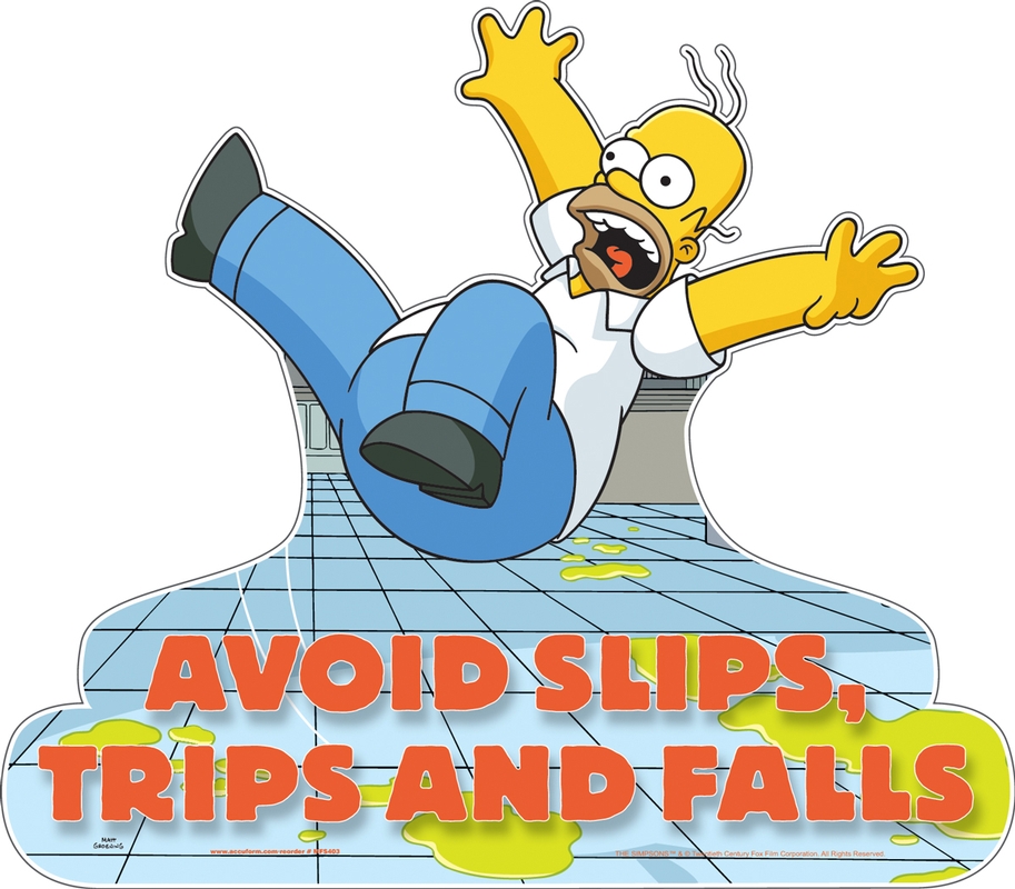 The Simpsons™ Avoid Slips, Trips, and Falls (MFS403)