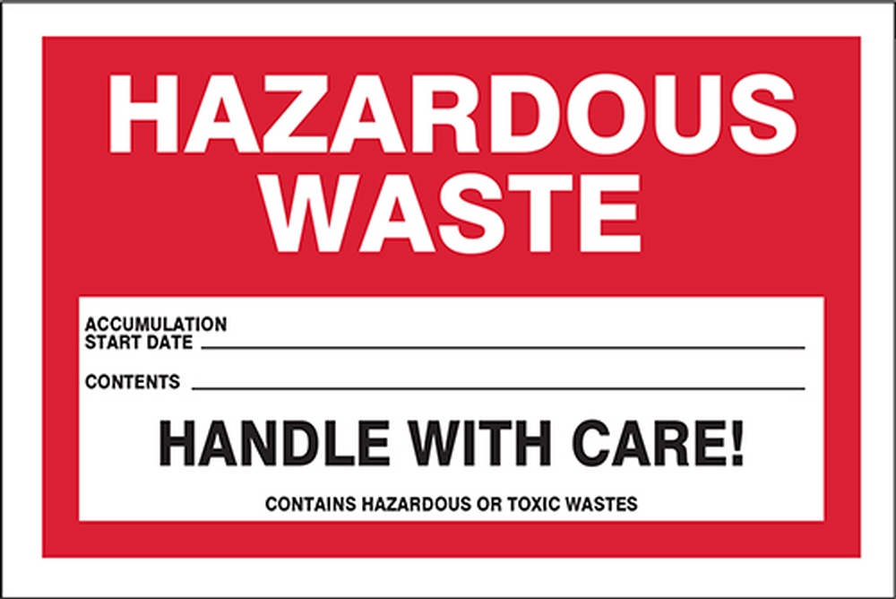 Hazardous Waste Labels Hazardous Waste (MHZW15PSP)