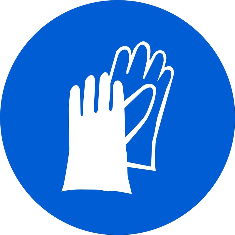 Wear Hand Protection ISO Mandatory Safety Sign MISO106