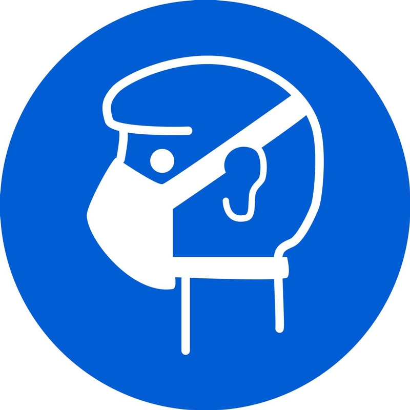 Wear Mask ISO Mandatory Safety Sign MISO114