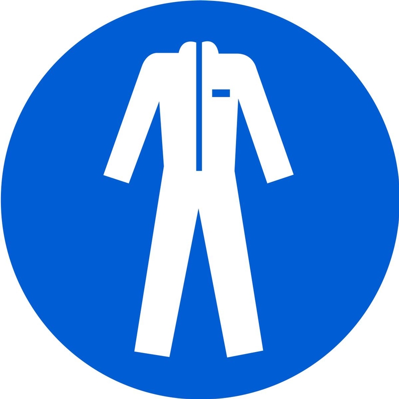 Wear Protective Clothing (2011) ISO Mandatory Safety Sign MISO117