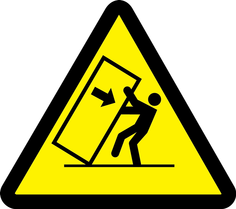 Tipping Hazard (2003/2011) ISO Warning Safety Sign MISO306