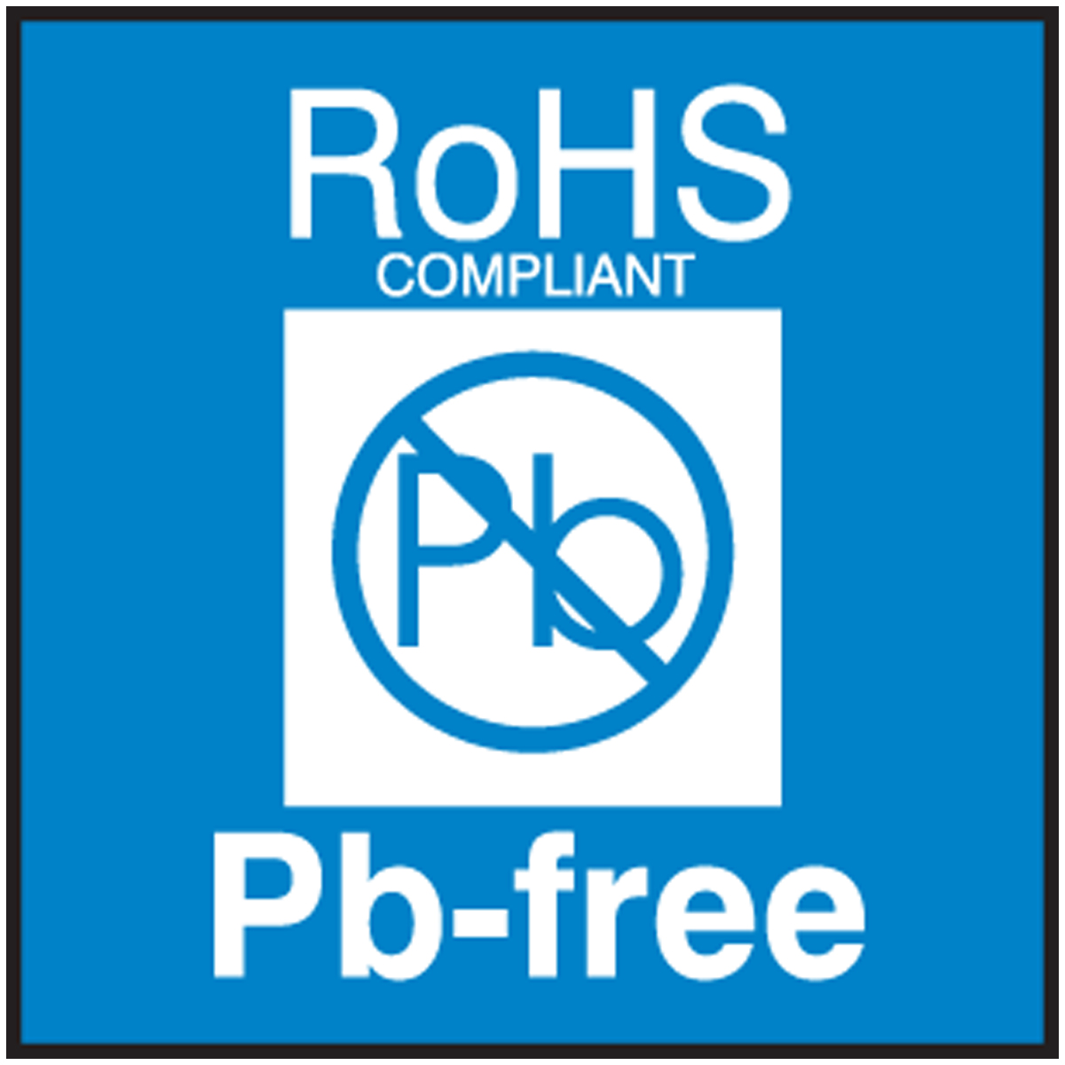 RoHS Compliant PbFree RoHS Shipping Label MPC210