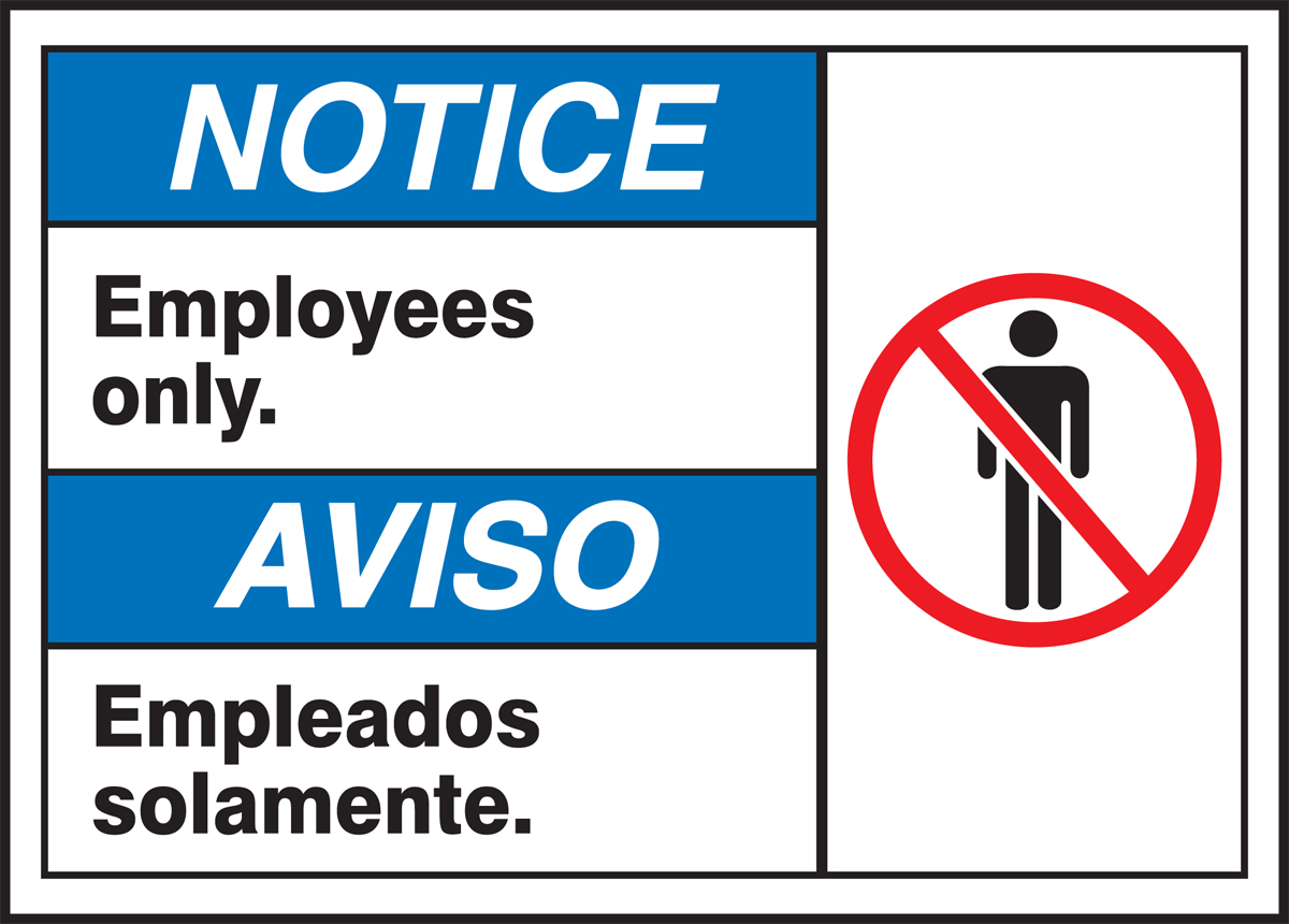 BILINGUAL ANSI SIGN EMPLOYEES ONLY (MTAS800VS)