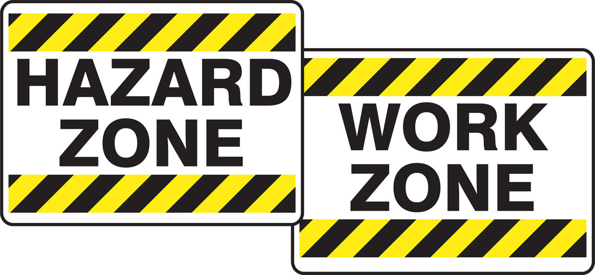 Quik Sign FoldUps® Hazard Zone / Work Zone (PFK528)