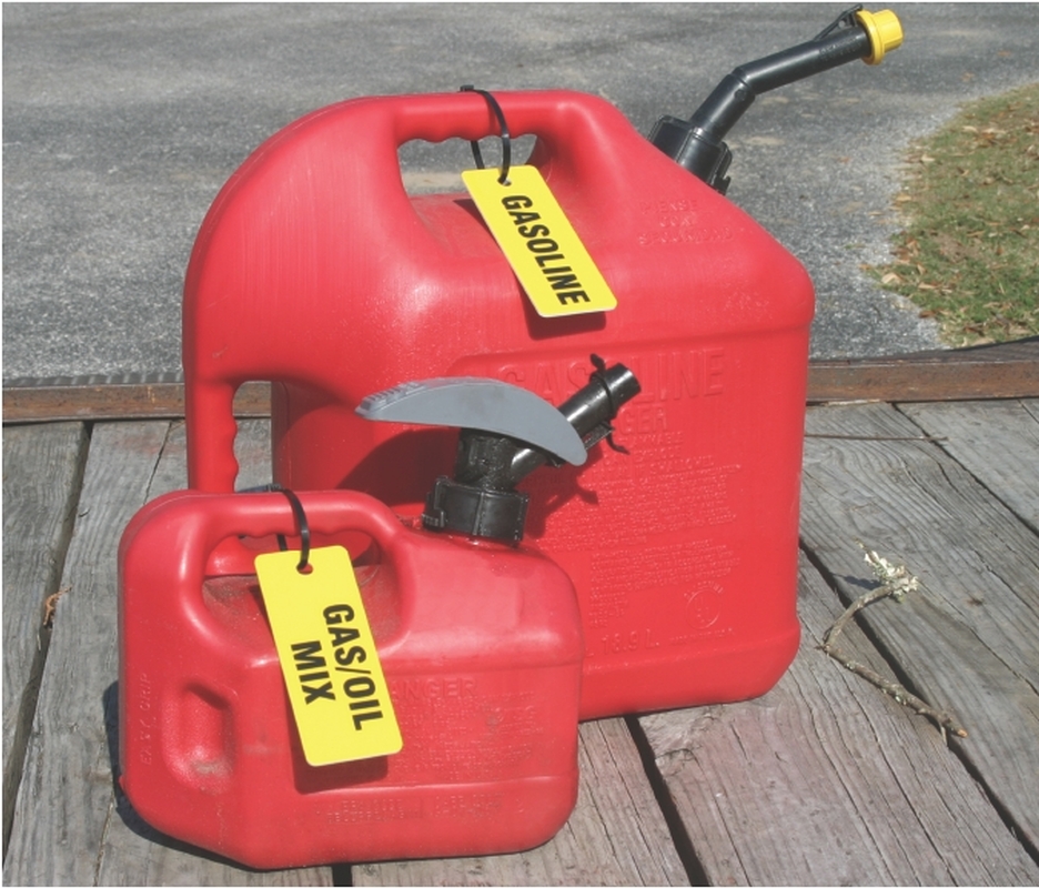 Gas/Oil Mix Safety Tag TCH206