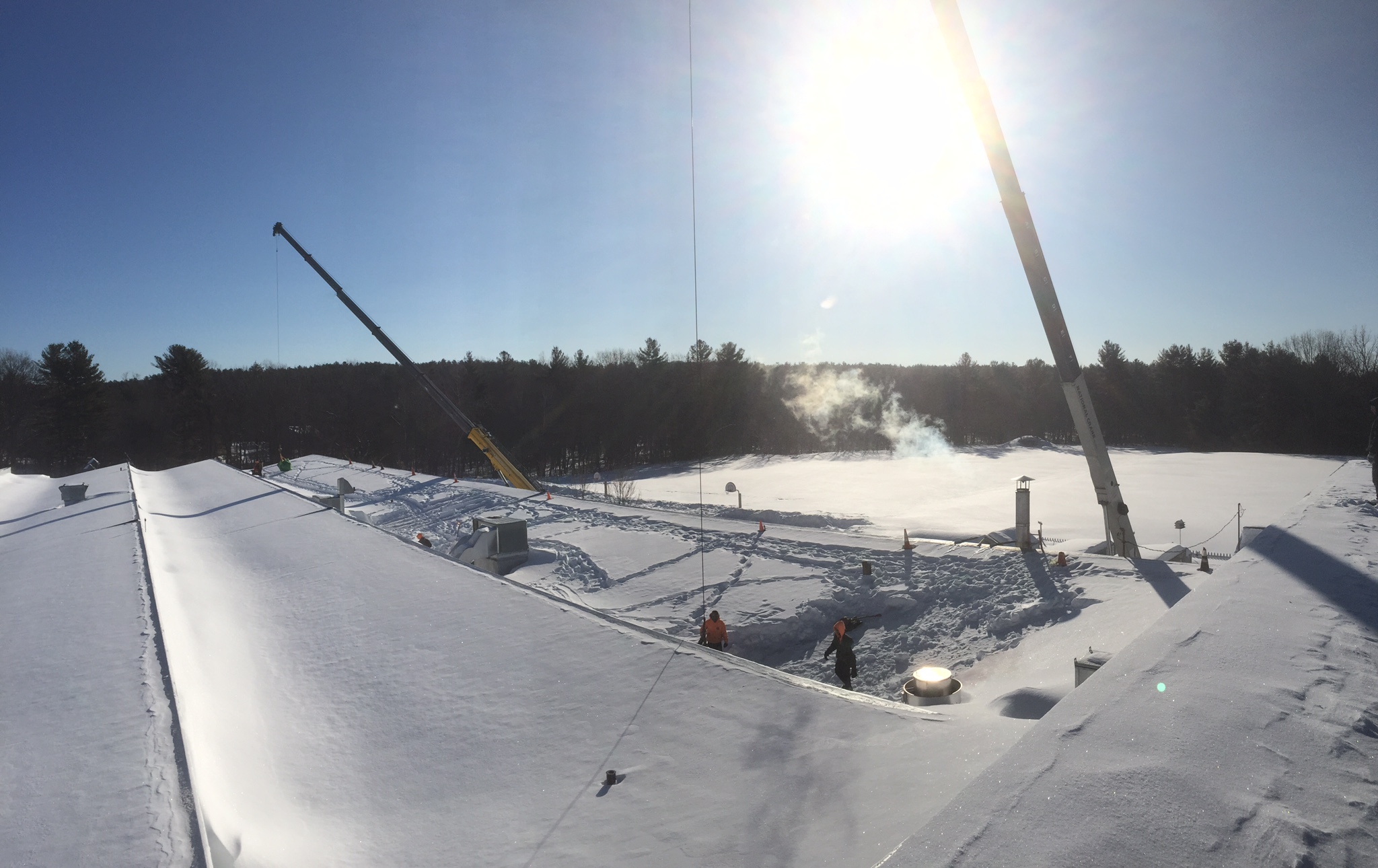 Flat Roof Snow Removal NH Emergency Snow Management Accurate Tree