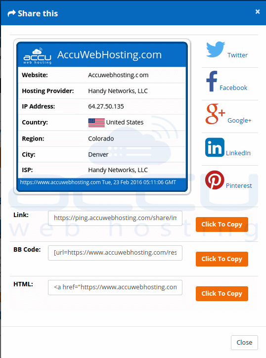 DNS Check, Domain Whois and Web Host lookup Services AccuWeb Hosting