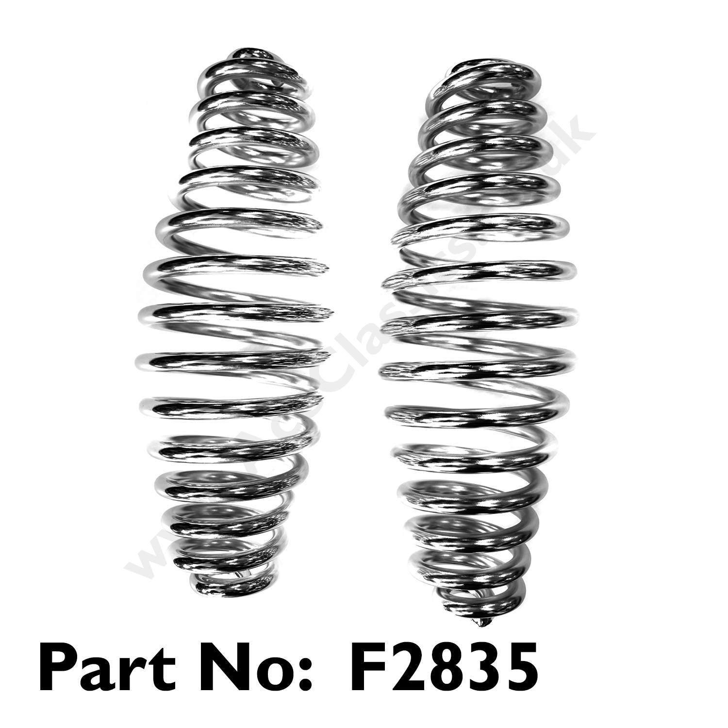 Triumph 2 x Rigid Chrome Barrel Seat Springs F2835 Ace Classics