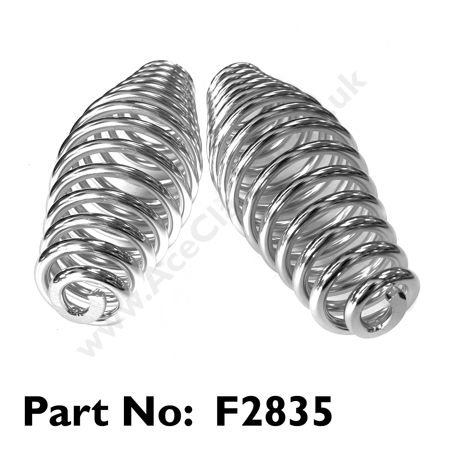 Triumph 2 x Rigid Chrome Barrel Seat Springs F2835 Ace Classics