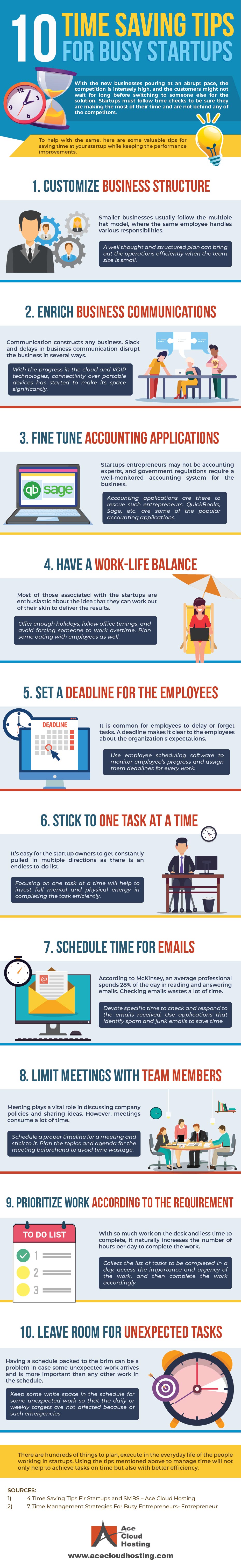 [Infographic] 10 Time Saving Tips for Busy Startups