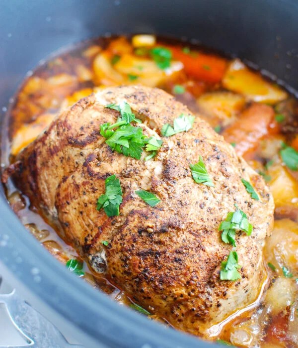 Slow Cooker Pork Shoulder Roast Recipe A Cedar Spoon