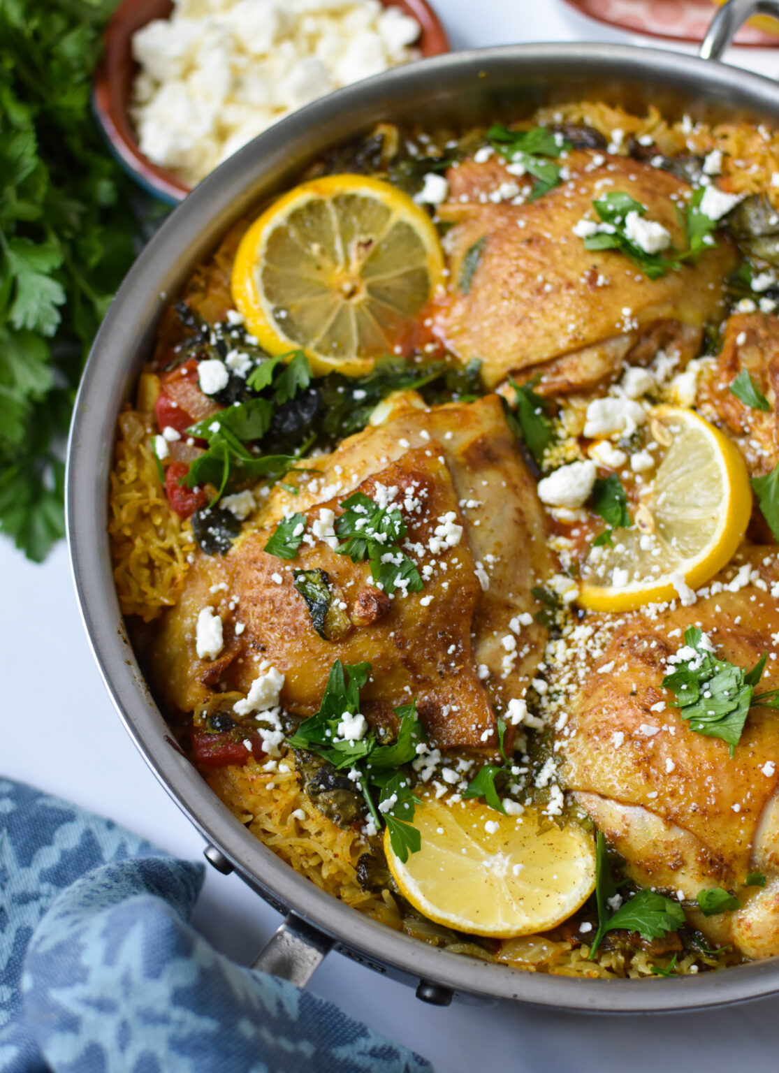 One Pot Mediterranean Chicken and Rice A Cedar Spoon