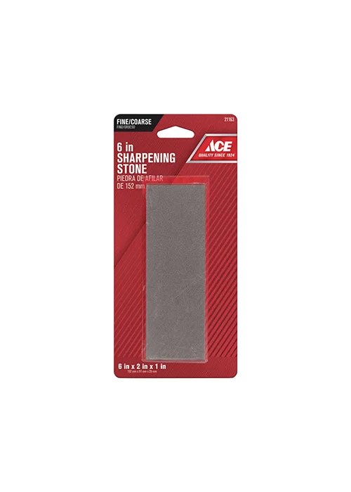 Ace 6 in. L Aluminum Oxide Sharpening Stone 60/80 Grit 1 Piece Ace