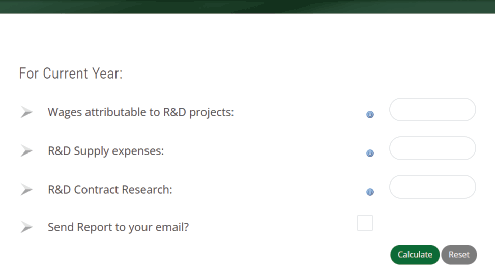 Acena Consulting R&D Tax Credit Calculator