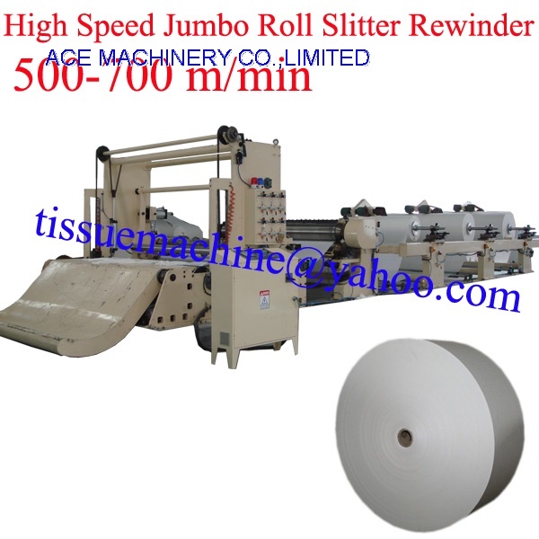 700 m/min High Speed Jumbo Paper Roll Slitter Rewinder Machine
