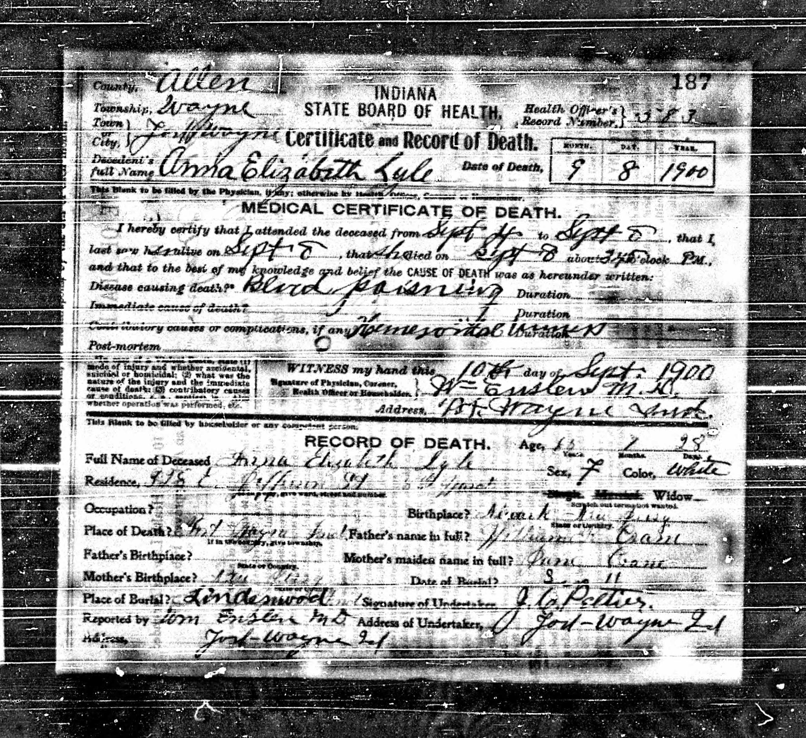 ACGSI Allen County Deaths