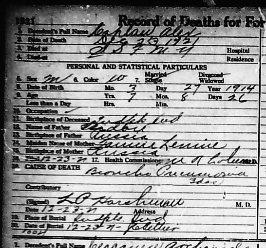 ACGSI Allen County Deaths