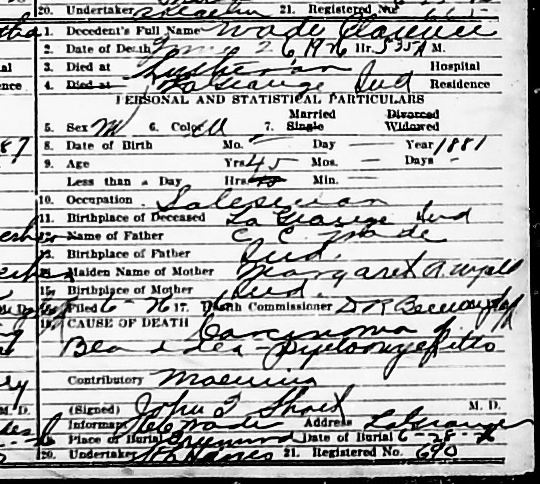 ACGSI Allen County Deaths