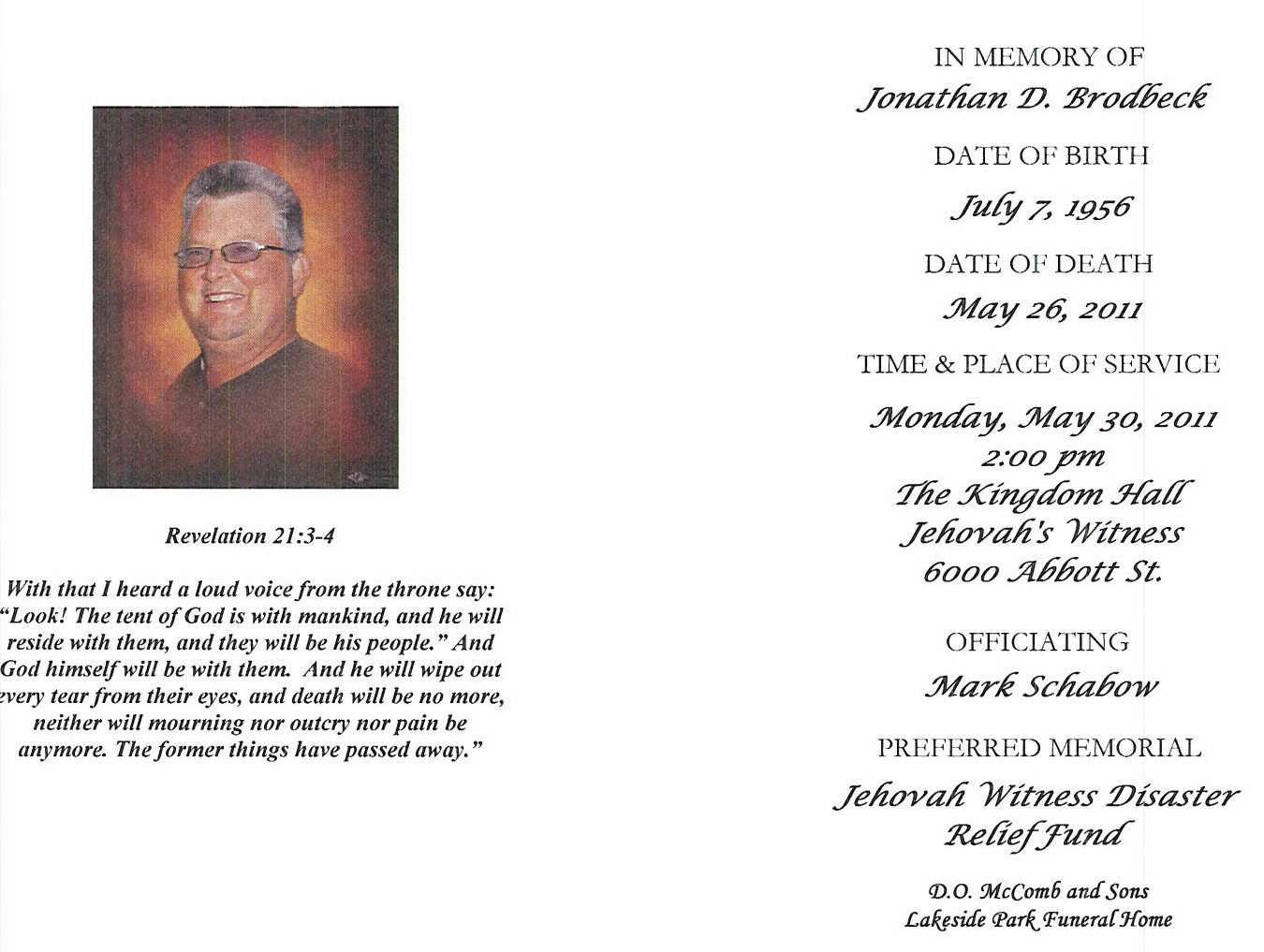 ACGSI Funeral Card Collection