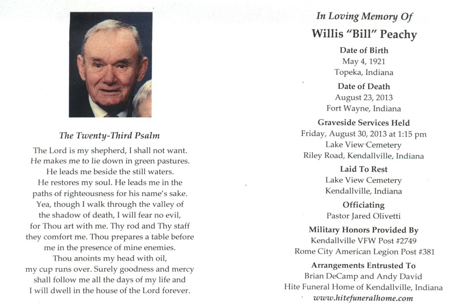 ACGSI Funeral Card Collection