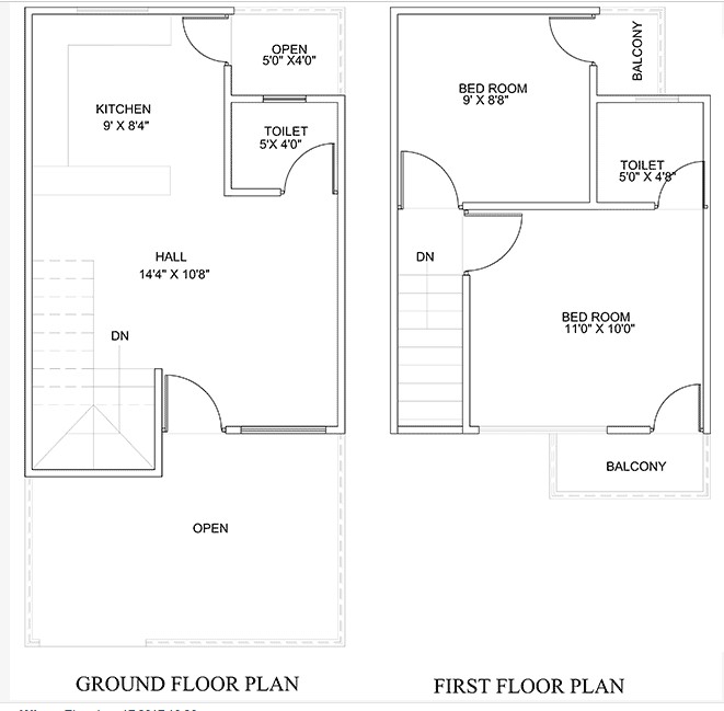 650 Square Feet Ground Floor Plan House Design Ideas