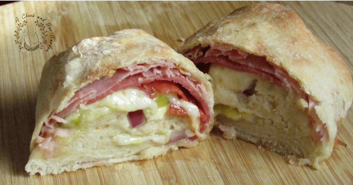 Italian Stromboli From Dough To Dinner A Chick And Her Garden