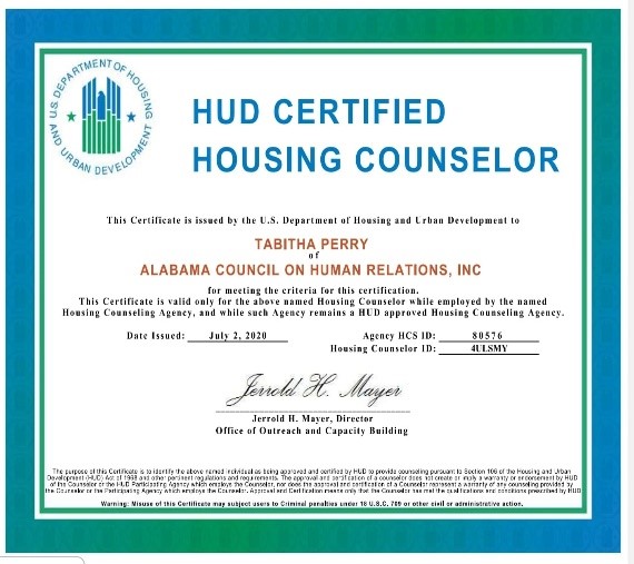 Tabitha Perry Alabama Council on Human Relations, Inc