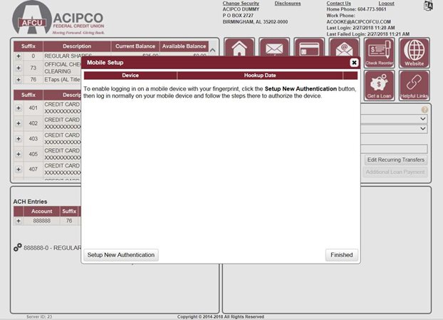 ACIPCO Federal Credit Union Online Banking Tour
