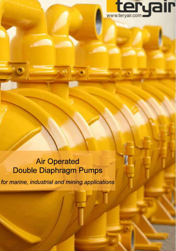 Air Operated Double Diaphragm Pumps, Teryair AODD pumps, India