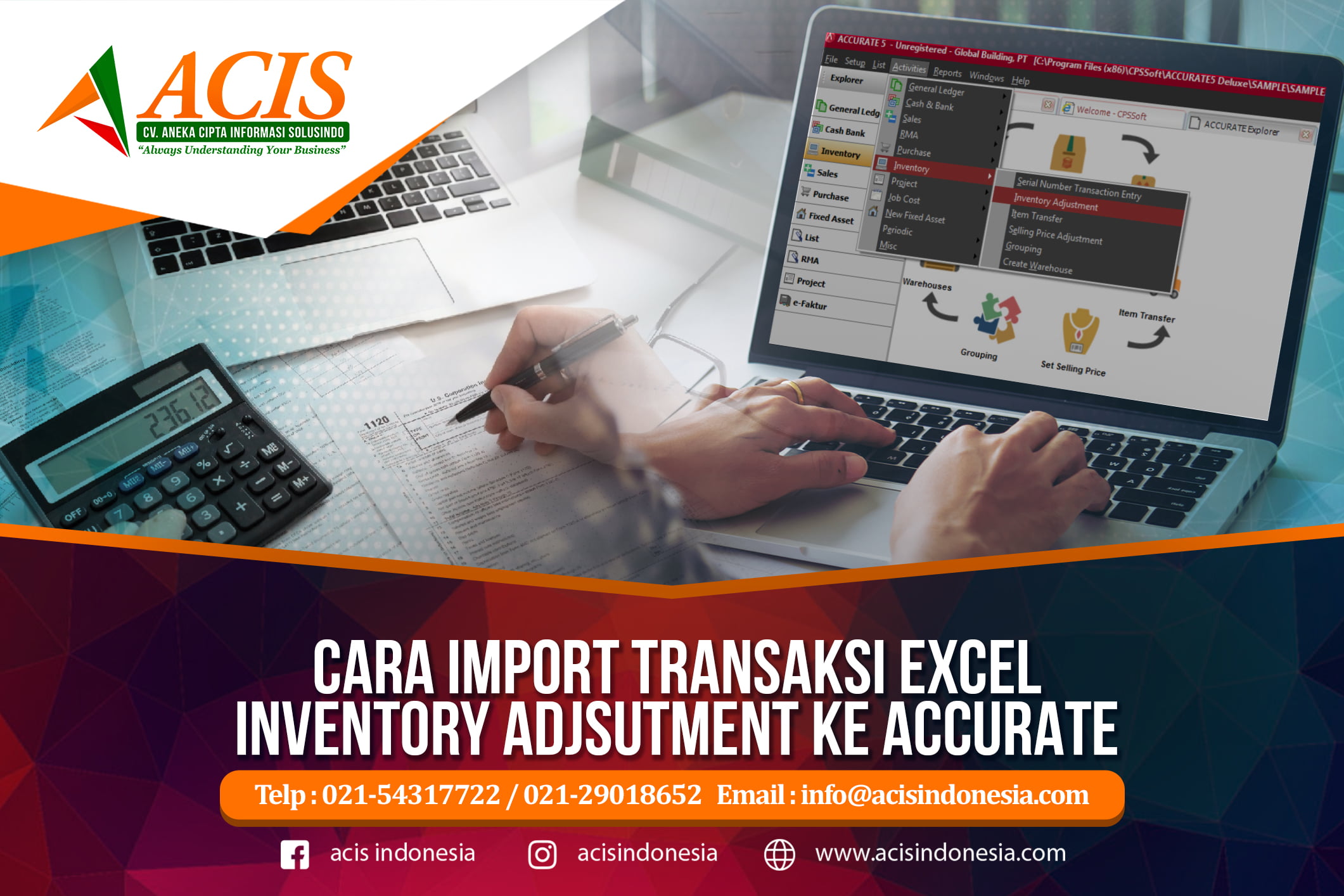 Cara Import Transaksi Excel Inventory Adjustment ke ACCURATE