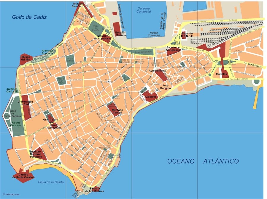Landkarte Cadiz Cadiz Vector map Order and download Cadiz Vector map