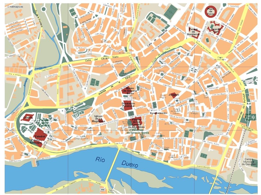 Zamora Vector map Order and download Zamora Vector map