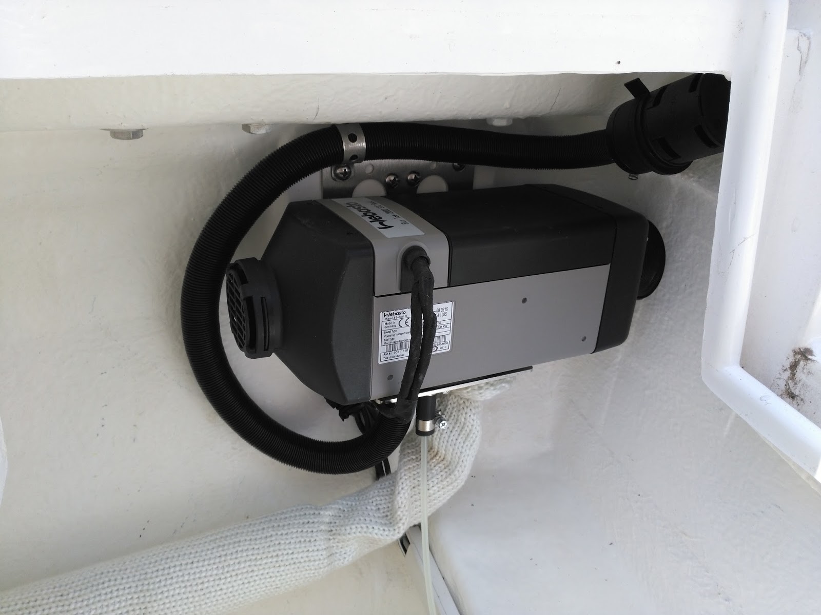 Diesel heater installation