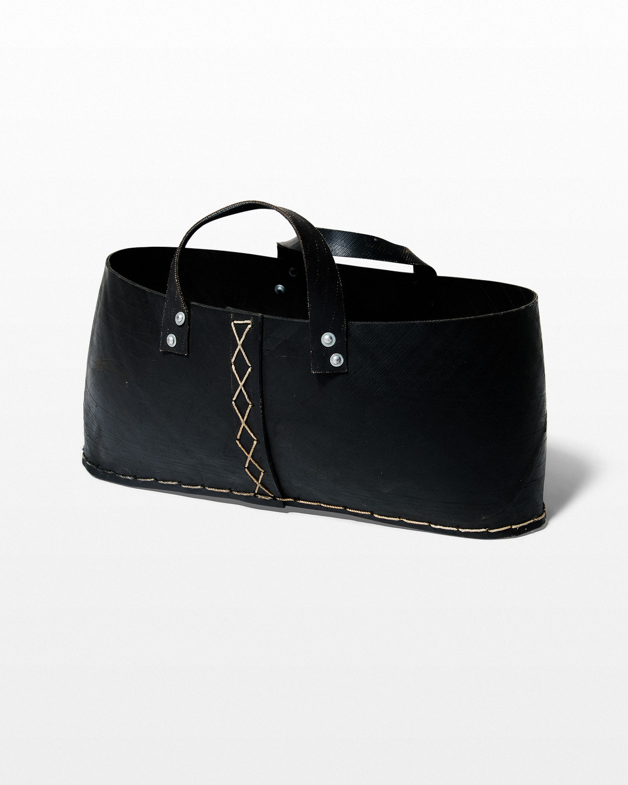 TL158 Tire Rubber Tote Bag Prop Rental ACME Brooklyn