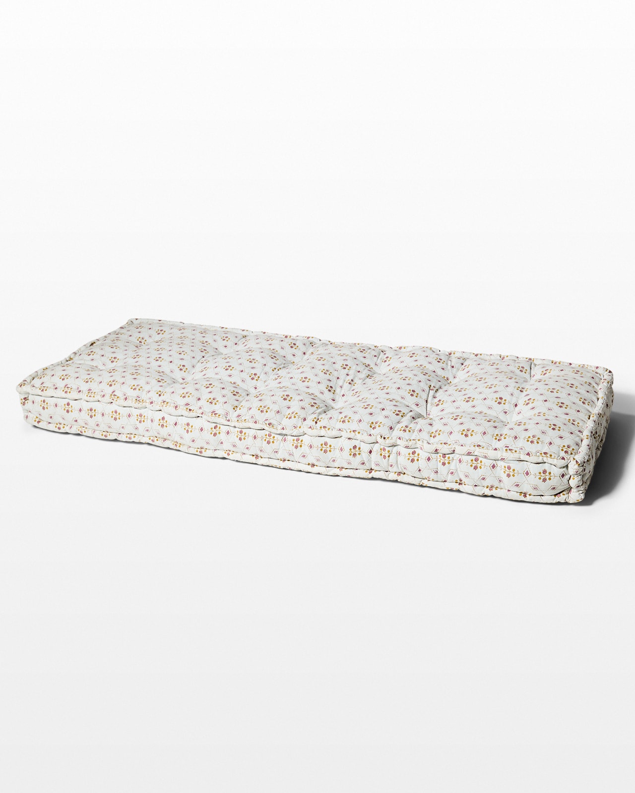CO025 Cairo Tufted Fabric Mattress Prop Rental ACME Brooklyn