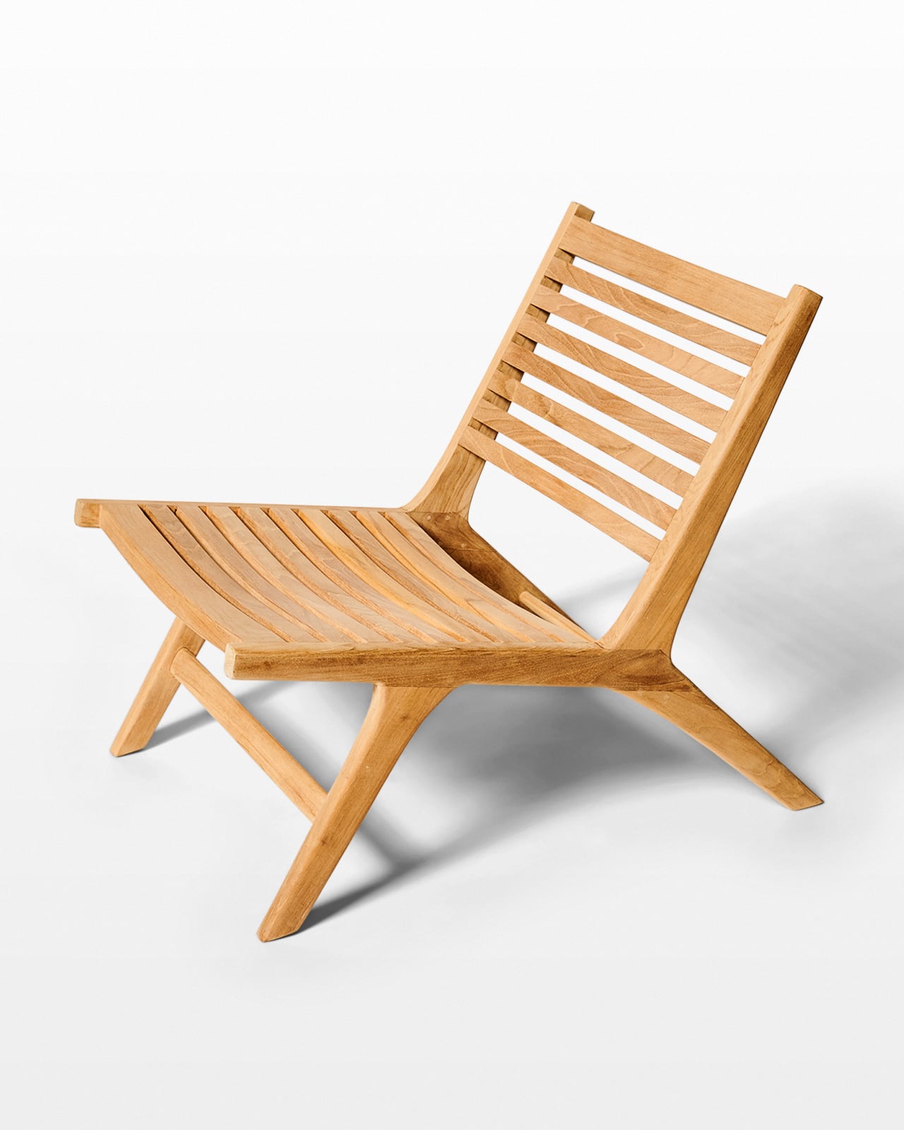 CH890 Terry Teak Lounge Chair Prop Rental ACME Brooklyn