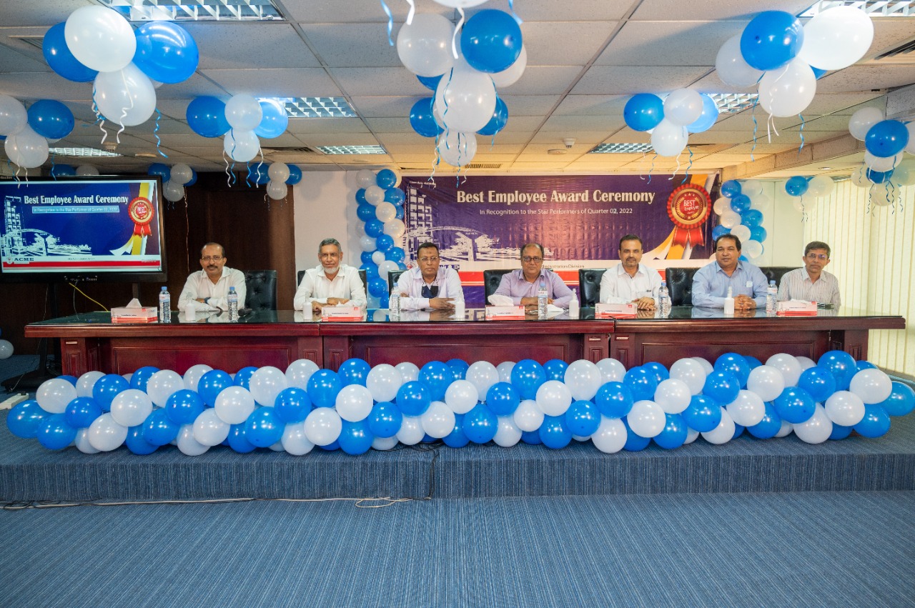 ACME holds the ''Best Employee Award Ceremony" in recognition of the