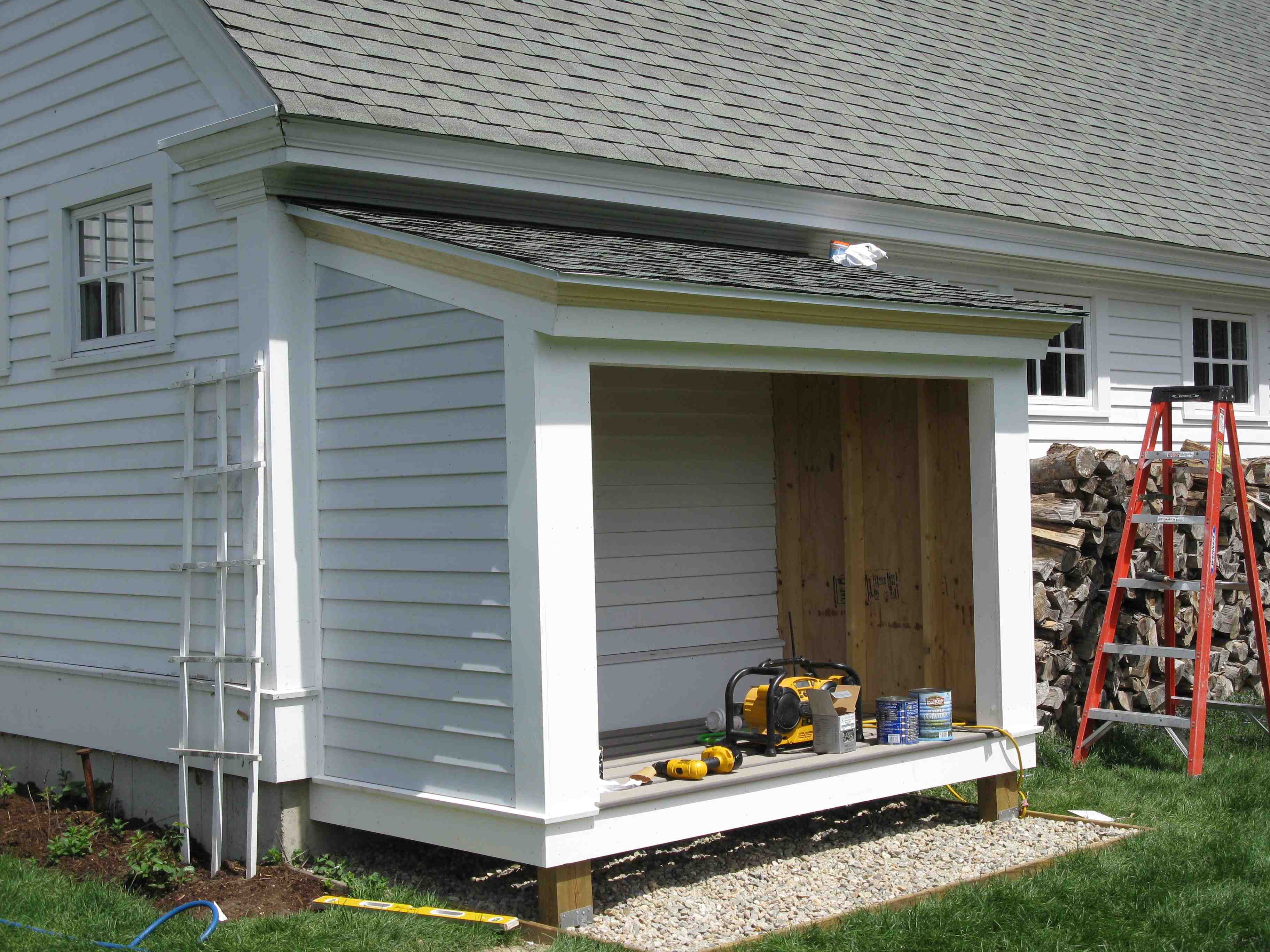 Building a Firewood Shed Concord Carpenter