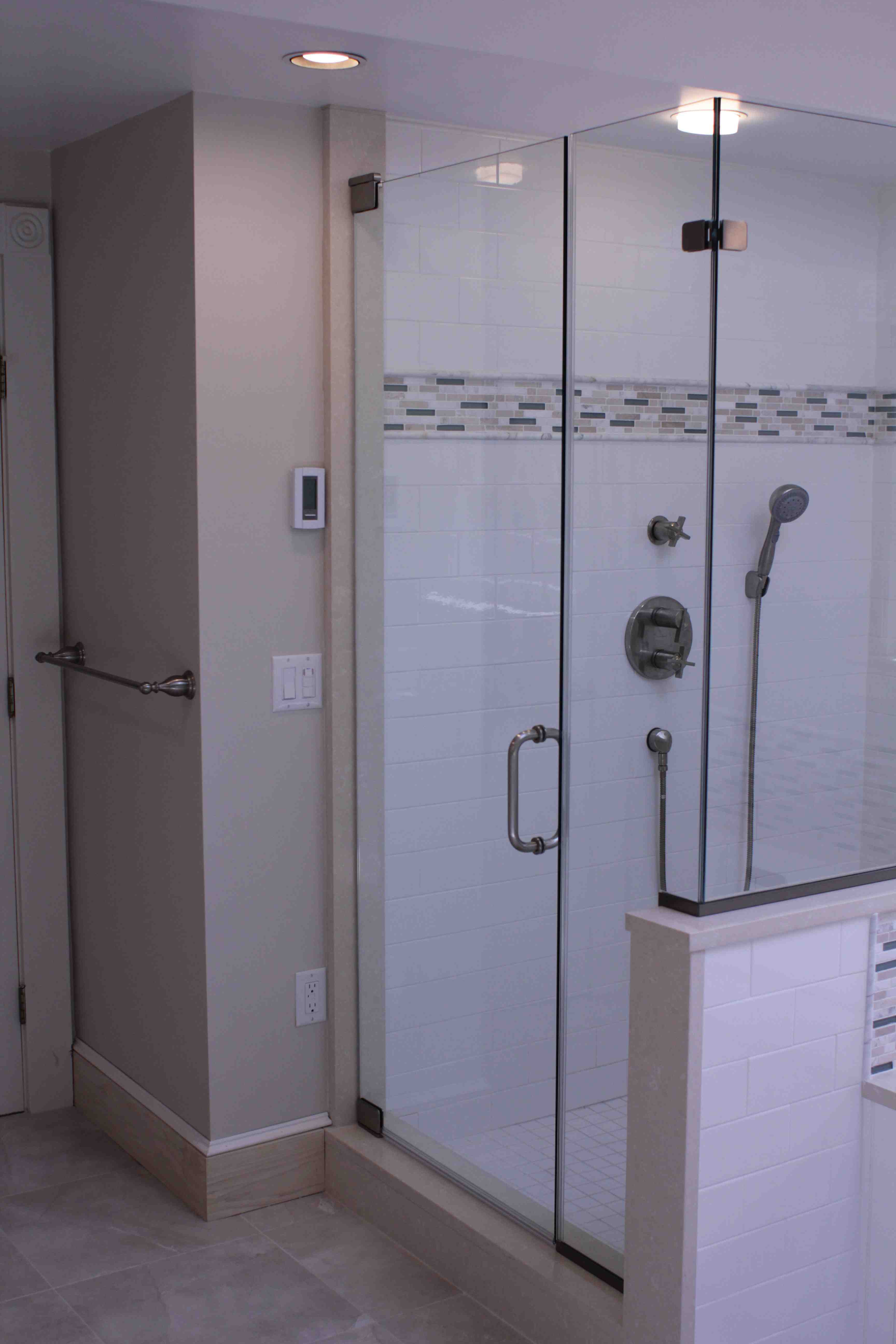 Installing Custom Shower Glass Enclosure Concord Carpenter