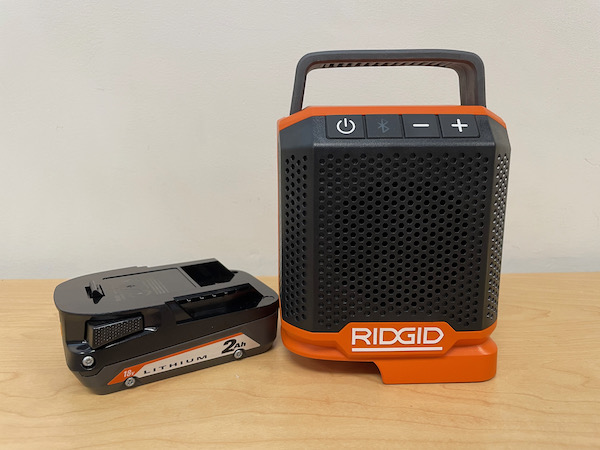 Ridgid 18V Cordless Bluetooth Speaker - Concord Carpenter