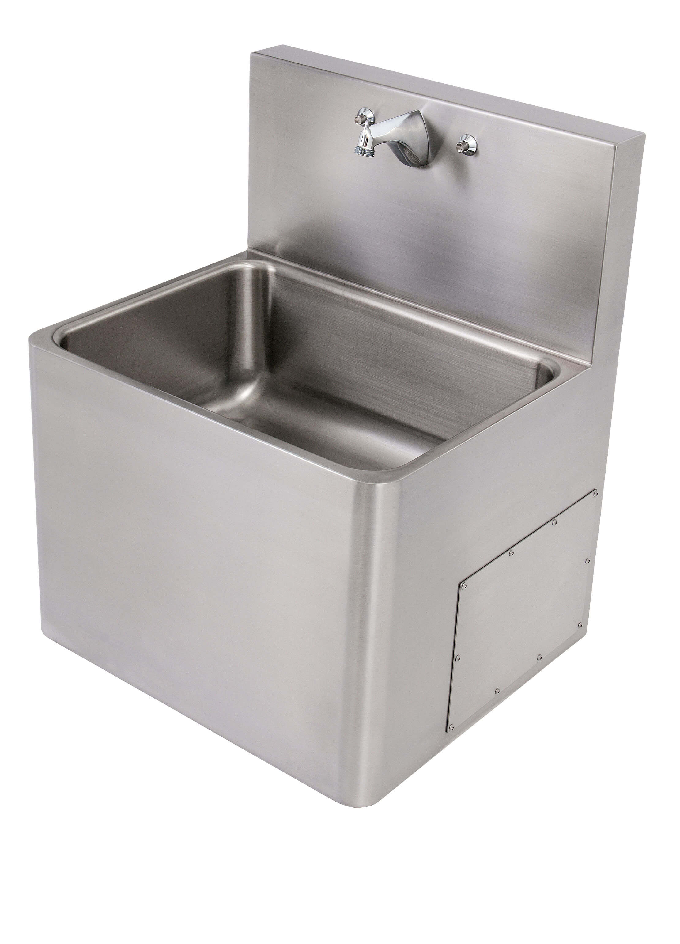 What Is A Service Sink Front Access, 24" x 21" Stainless Steel Security Service Sink Acorn