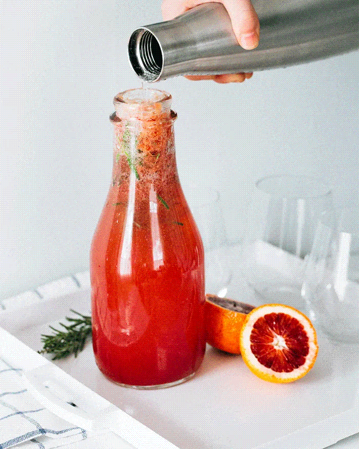 Sparkling Blood Orange Rosemary Water A Couple Cooks