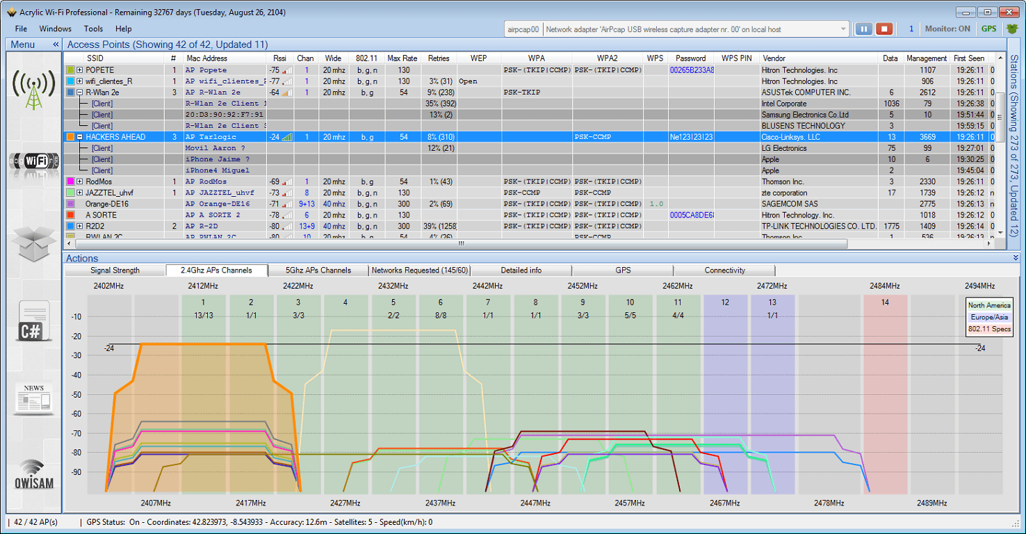WiFi Sniffer WiFi packet sniffer for Windows 7 ,8, 8.1,10