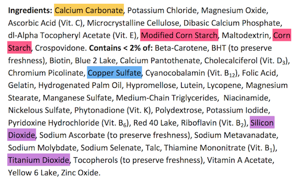 Pfizer's Centrum Silver Multivitamins Contain Pesticide, Paint & Glass American Council on